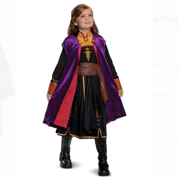 Disney Frozen Ana Princess Anna Costume - Picture 1 of 8